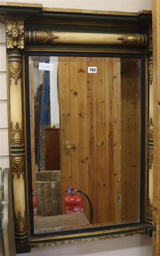 A gilt frame pier glass mirror, H.85cm